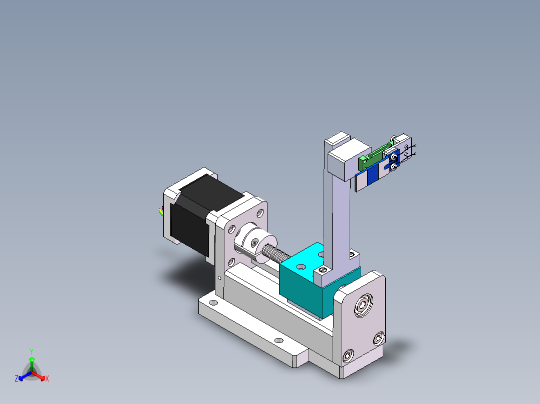 萼端传感器正等轴测图