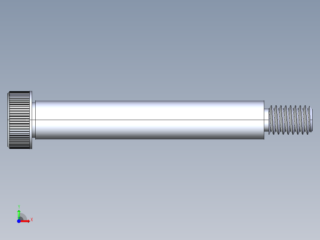 内六角螺螺栓-SB 0.375-16 x3前视图