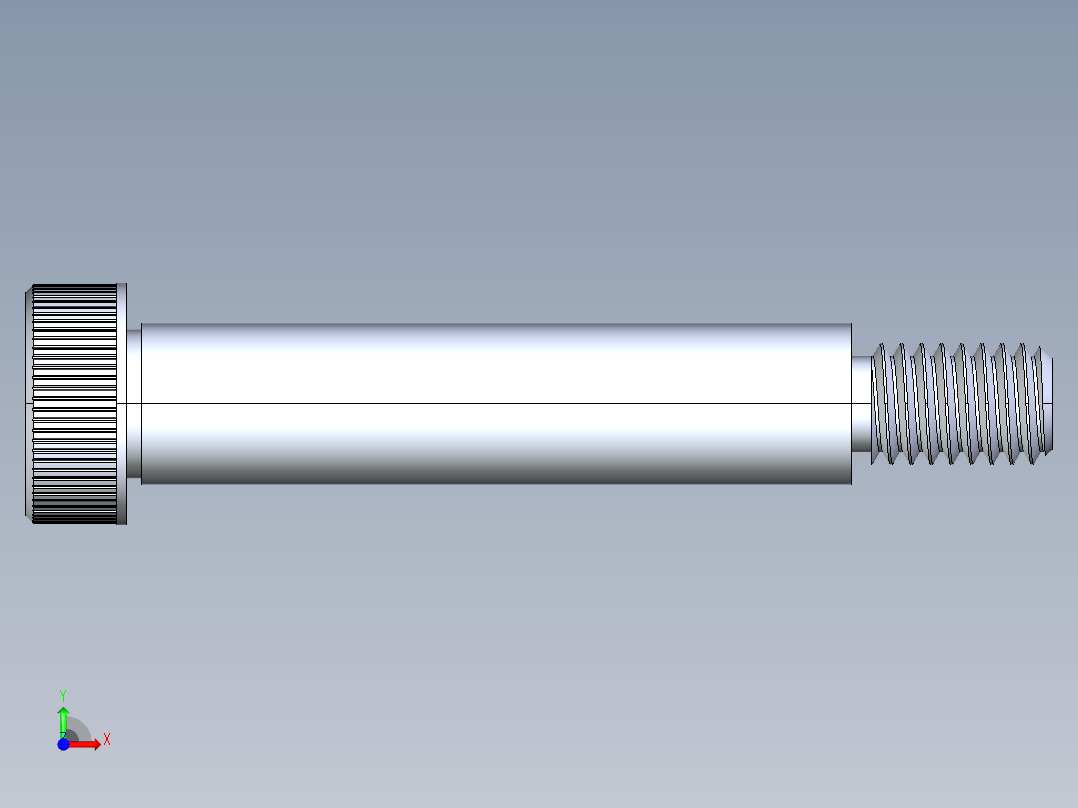 内六角螺螺栓-SB 0.375-16 x 2.25前视图