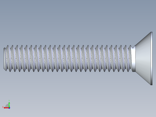 锥形内六角头螺钉-FHCS 0.3125x 1.750后视缩略图