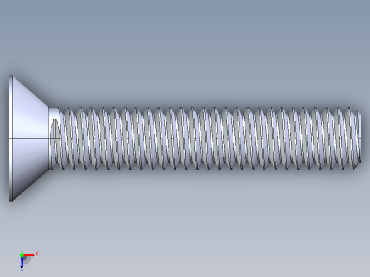 锥形内六角头螺钉-FHCS 0.3125x 1.750俯视缩略图