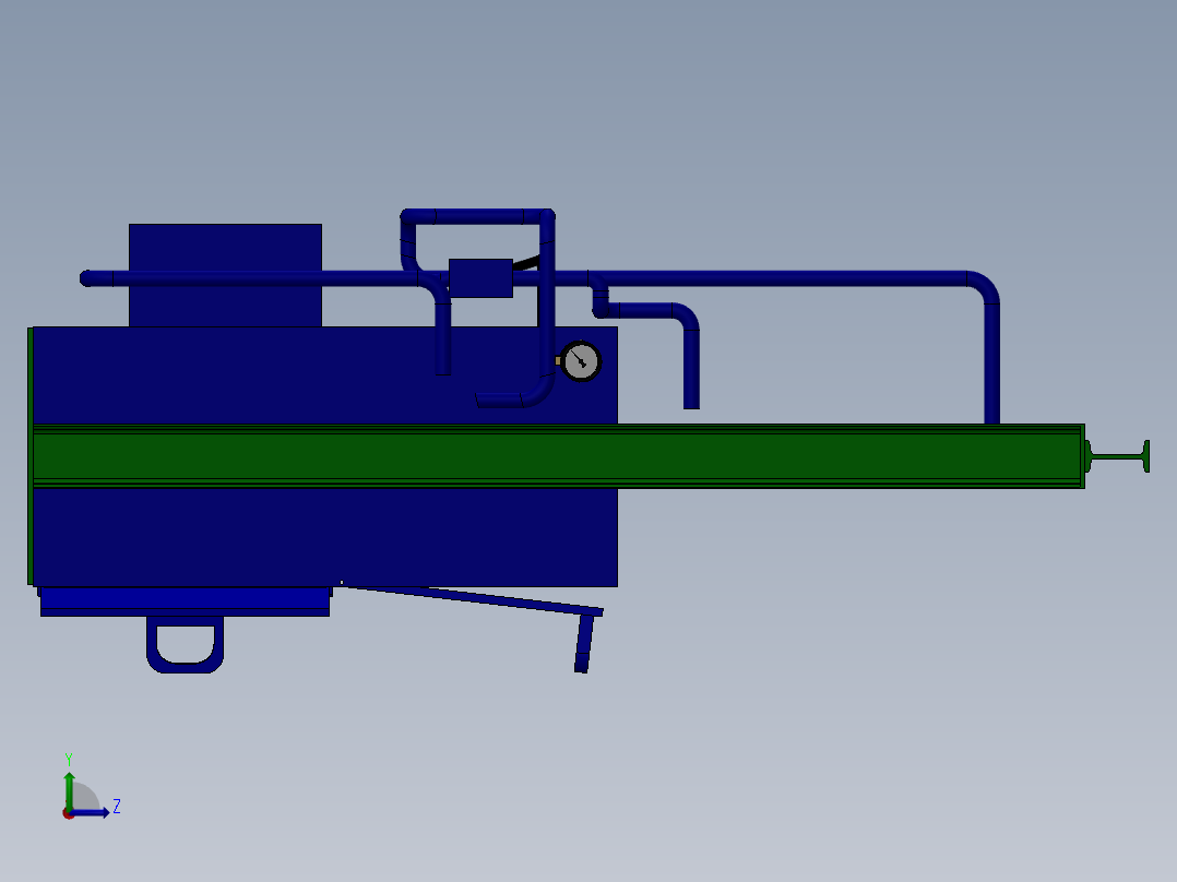 垃圾压实机左视图