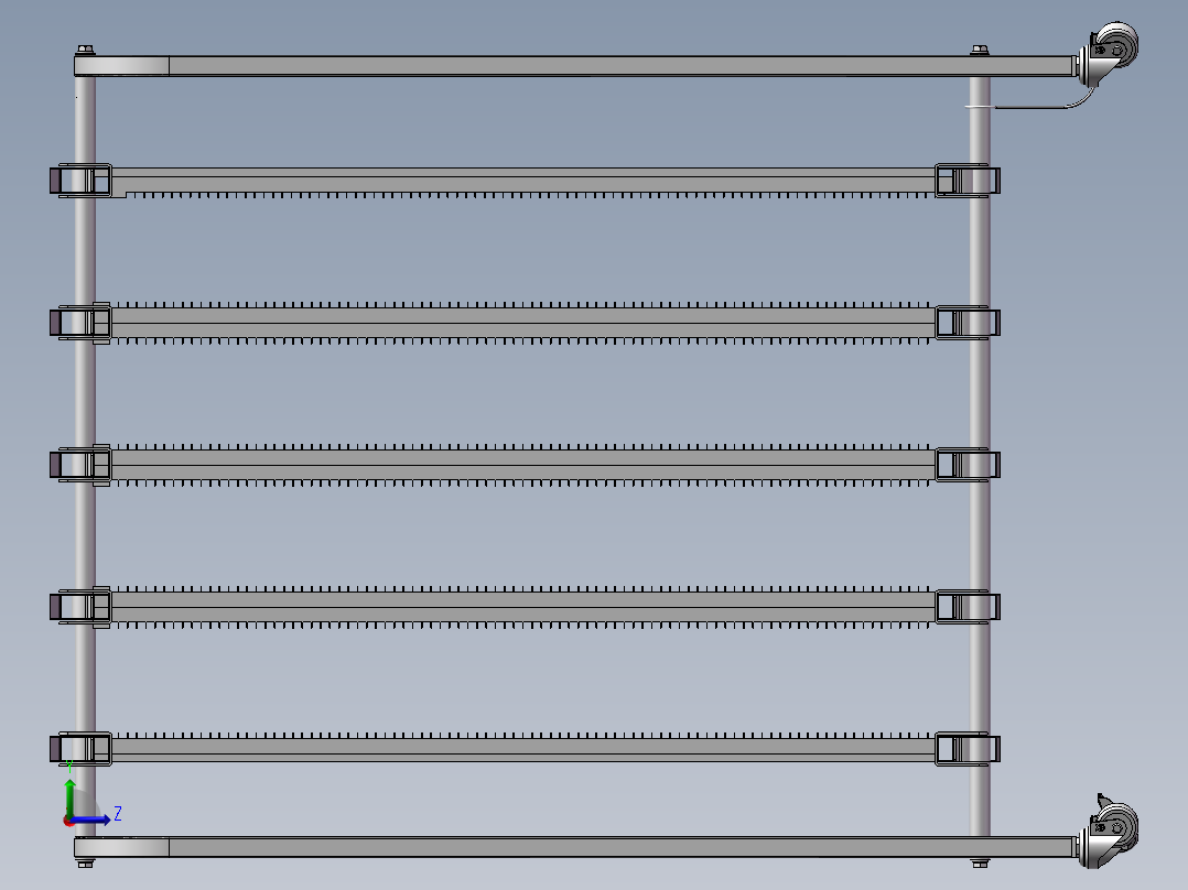 电子车间小车左视图