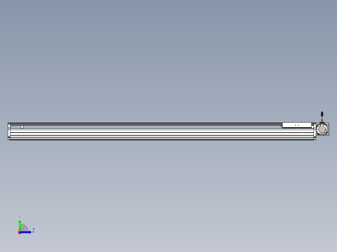 东锦同步带传动-直线滑台模组DH210B-L150-S1850-BL-P750W-C3左视图