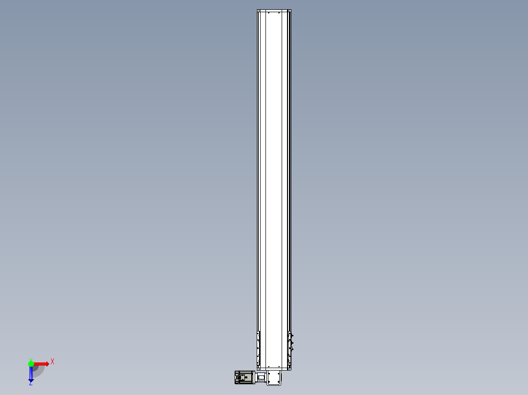 东锦同步带传动-直线滑台模组DH210B-L150-S1850-BL-P750W-C3俯视图