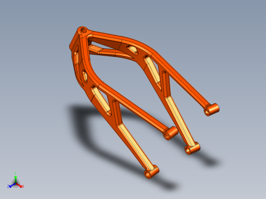使用拓扑优化流程进行摩托车底盘设计