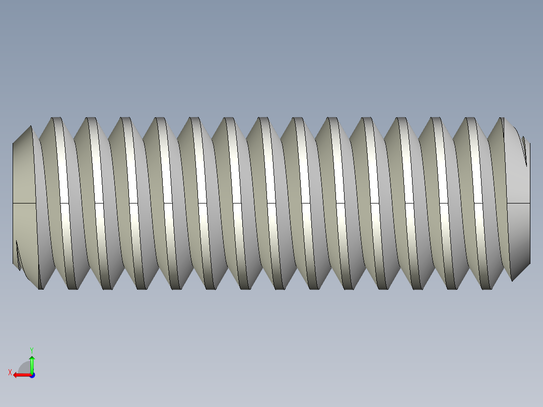 DIN 913-ISO 4026 固定螺钉-M2 L=6.STEP后视图
