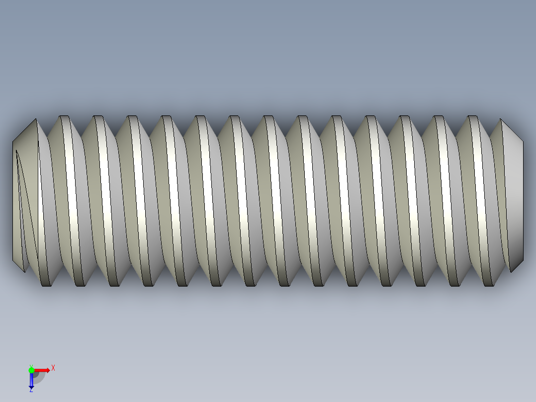 DIN 913-ISO 4026 固定螺钉-M2 L=6.STEP俯视图