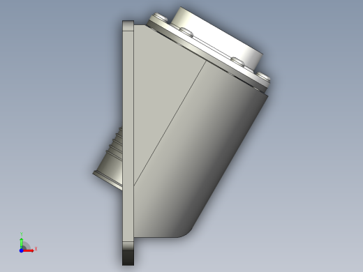 過濾器(側裝型)PLRB+C-3D多系列多零件图纸模型前视缩略图