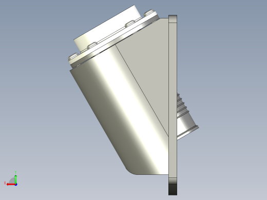 過濾器(側裝型)PLRB+C-3D多系列多零件图纸模型后视缩略图
