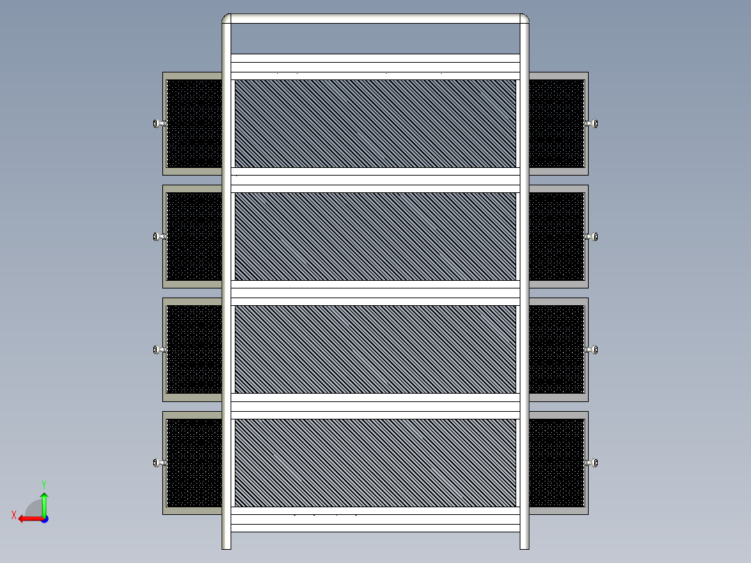 厨房货架后视图