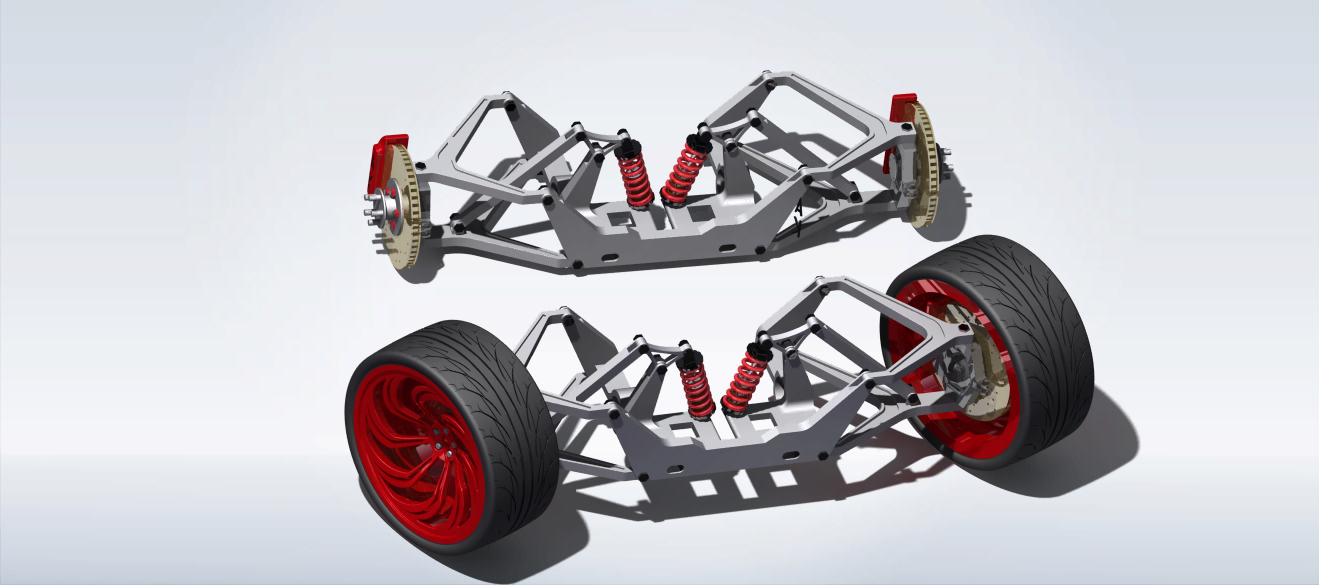 推杆悬架系统_双叉骨悬架