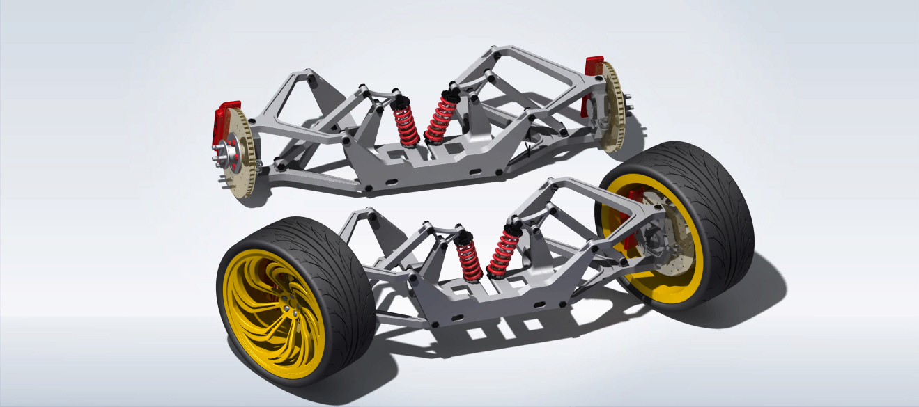 推杆悬架系统_双叉骨悬架