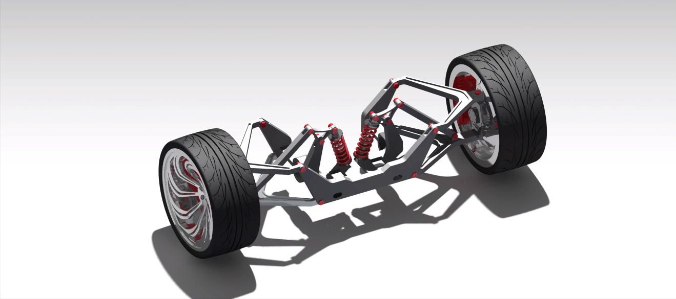 推杆悬架系统_双叉骨悬架