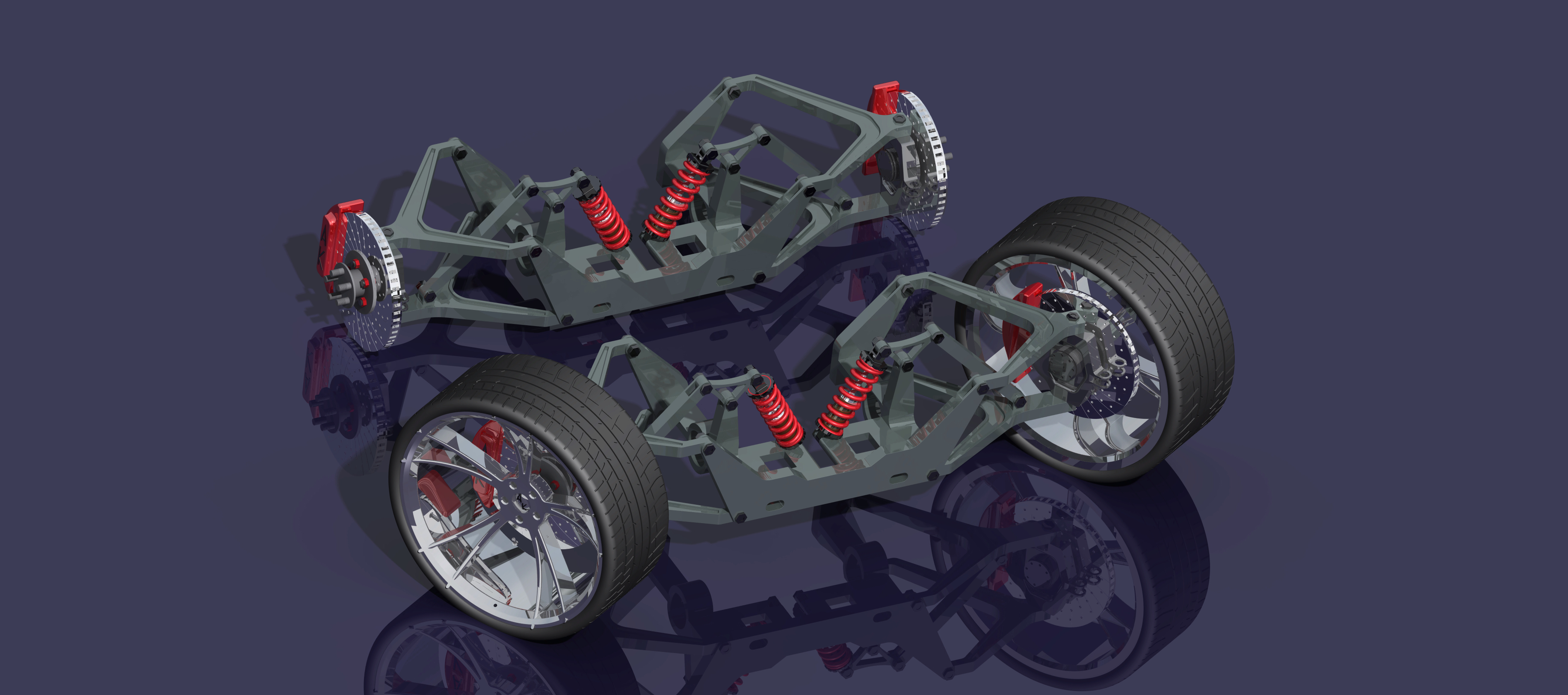 推杆悬架系统_双叉骨悬架