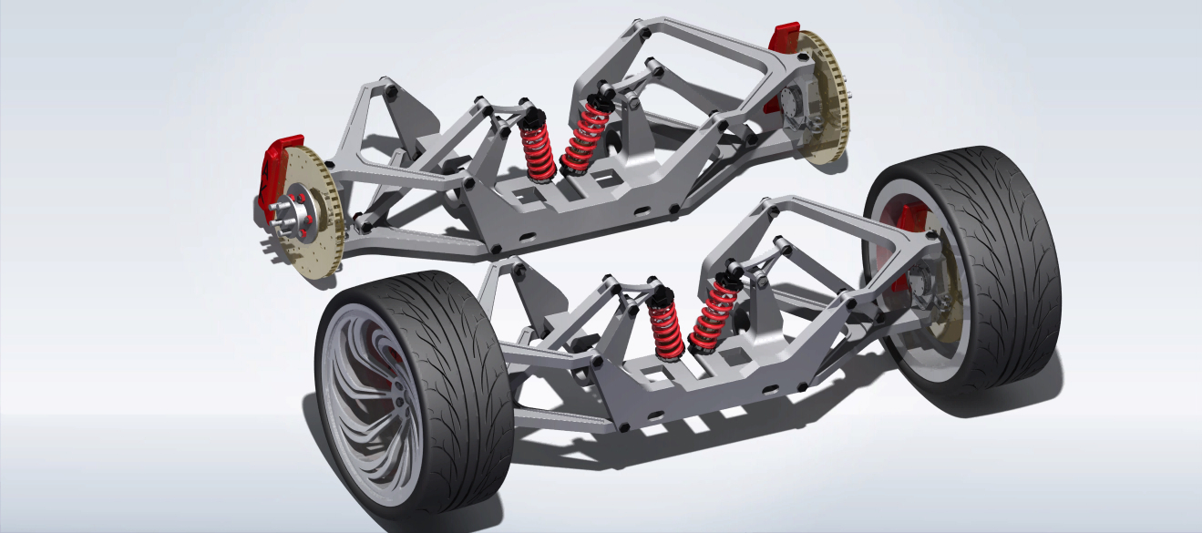 推杆悬架系统_双叉骨悬架