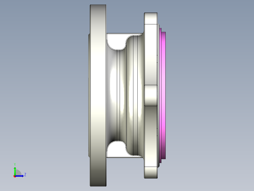管道手动球阀-水管开关阀-手动阀门User Library-MD52C150DN80-2_MD52C150DN80.FCP左视图