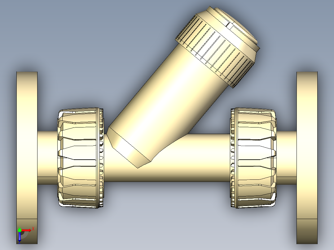 4RVUOM 女性联盟的结束和固定法兰过滤器沉积物，钻ENISO DIN PN10 16俯视图