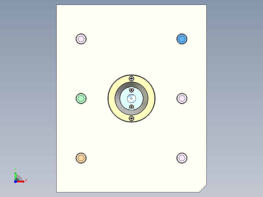 龙鳞配件（注塑模具）前视图