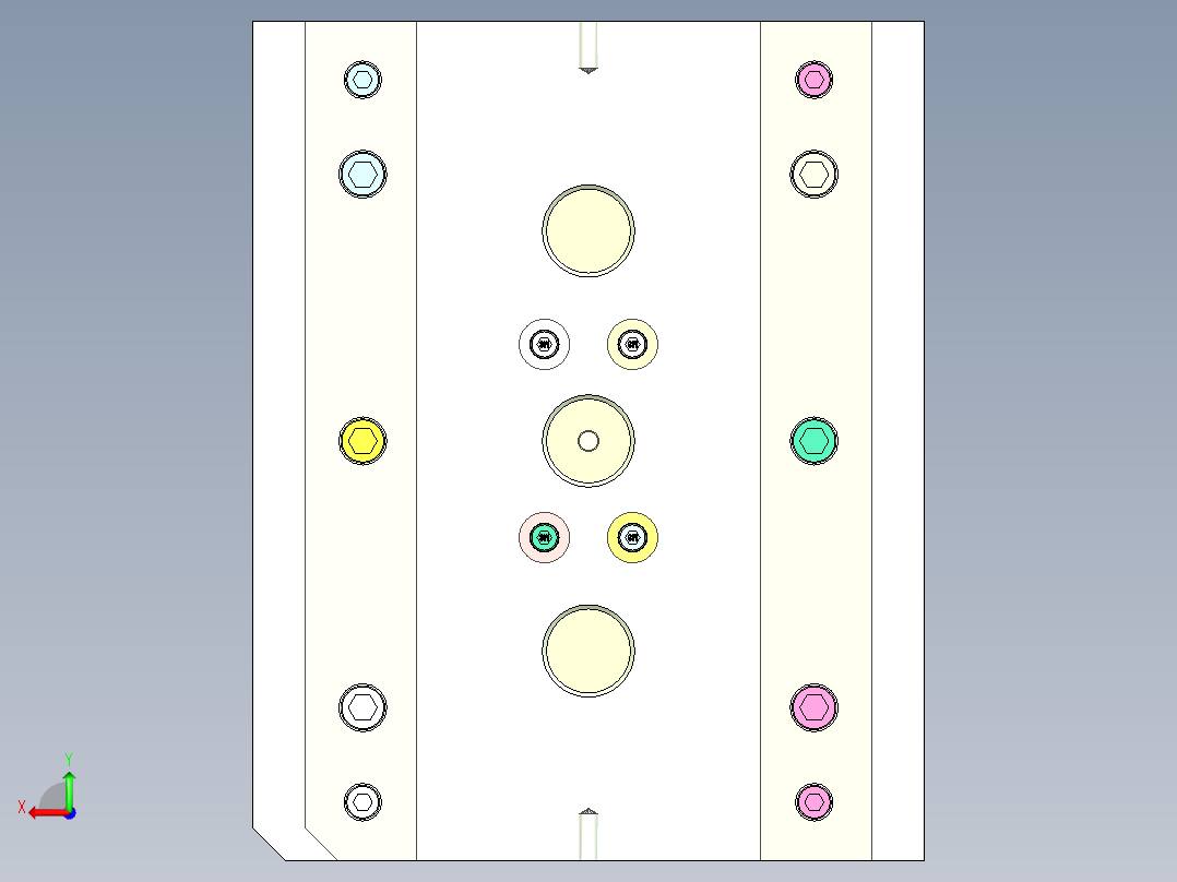 龙鳞配件（注塑模具）后视图