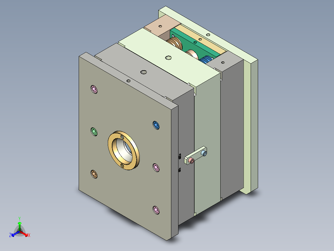 龙鳞配件（注塑模具）正等轴测图