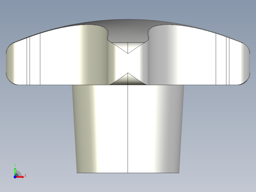 星型把手CK-3D多系列多零件图纸模型前视缩略图