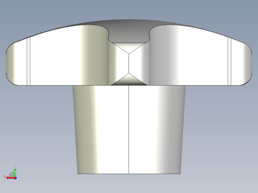 星型把手CK-3D多系列多零件图纸模型后视缩略图
