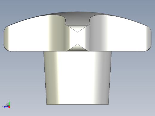 星型把手CK-3D多系列多零件图纸模型右视缩略图
