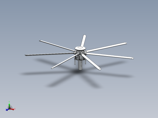 七桨直升机桨叶总成---格式为：SW