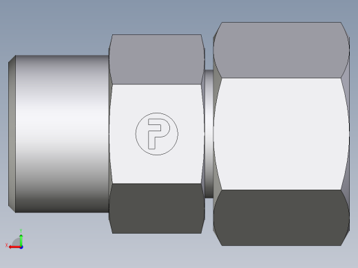 卡套式工业通用硬管接头EO_Distance_piece_adapter_DA14SOMD71后视缩略图