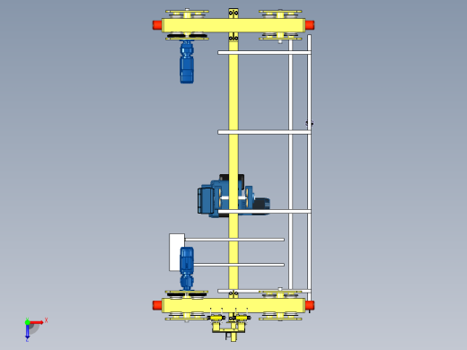 LXT2T-3mh=6m起重机三维模型俯视缩略图