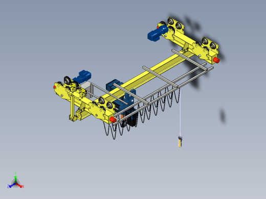 LXT2T-3mh=6m起重机三维模型正等轴测缩略图
