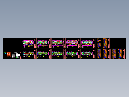 五层办公楼照明设计电气施工图