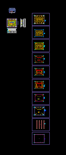 电脑外壳冲孔模具CAD设计图纸