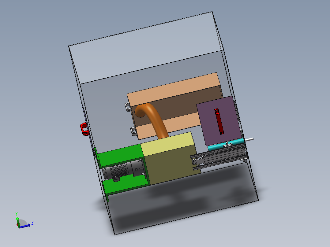 折叠伞甩干打包机solidworks2022主视图