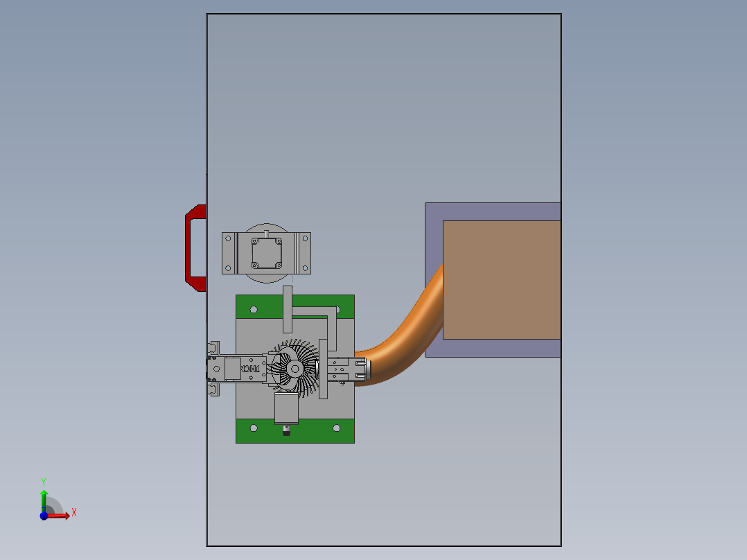折叠伞甩干打包机solidworks2022前视图