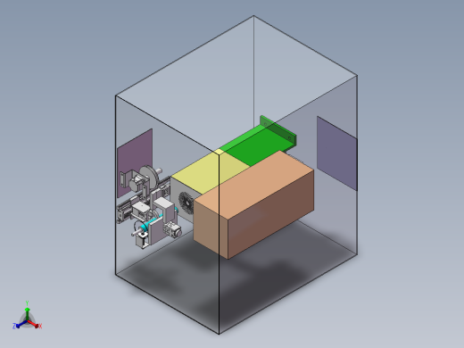折叠伞甩干打包机solidworks2022正等轴测缩略图