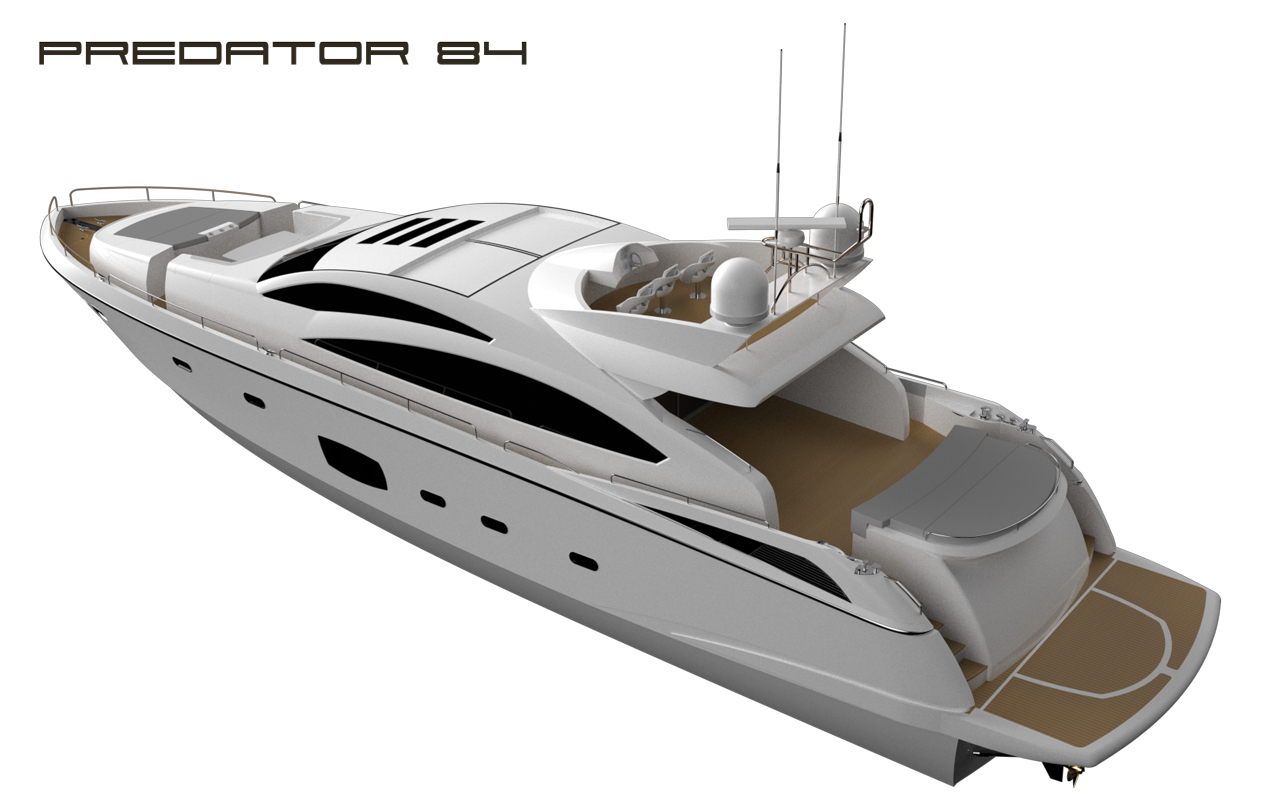 Sunseeker Predator 84 豪华游艇设计