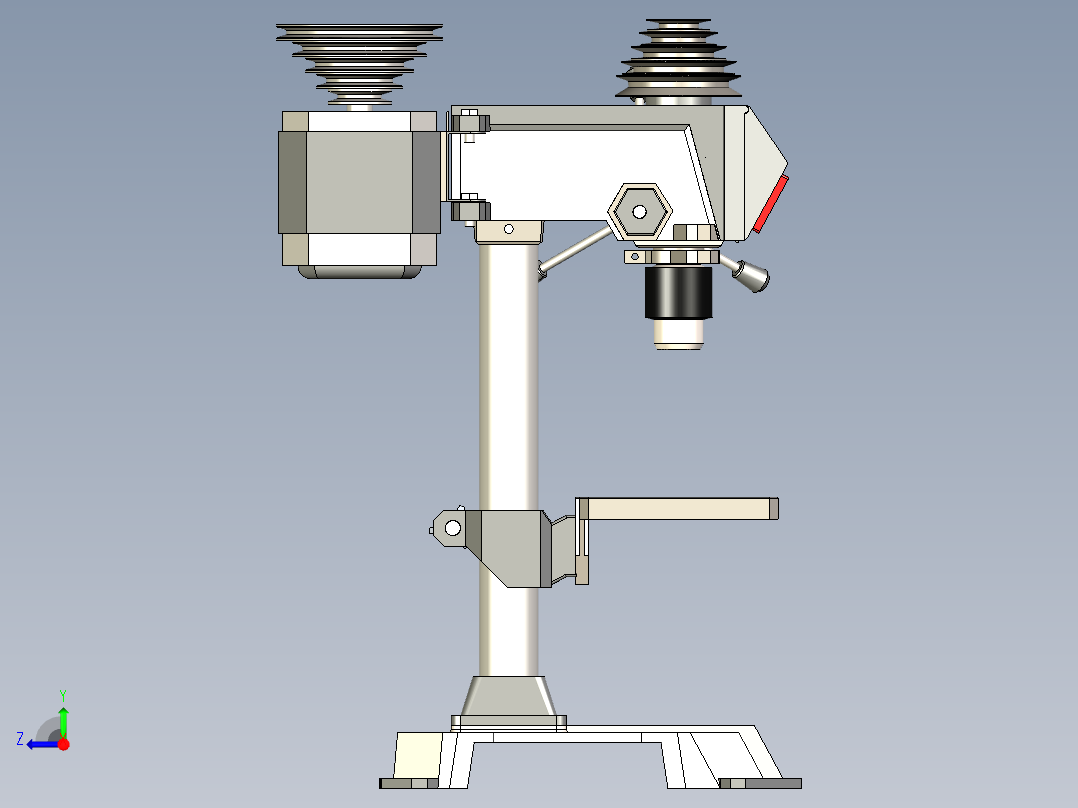 B3004108-台钻钻床右视图