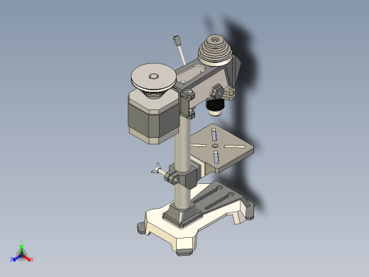 B3004108-台钻钻床正等轴测缩略图