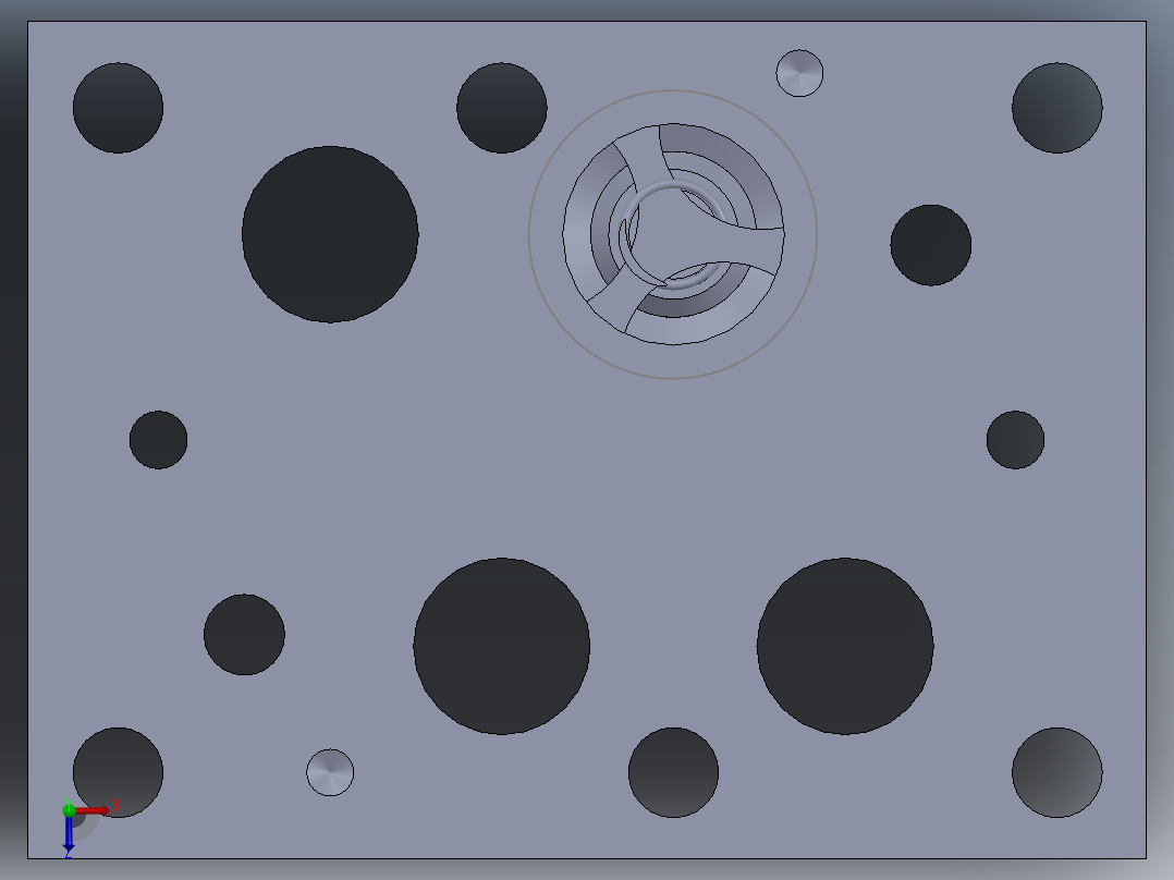 带检查 V 的块（子板）NG25俯视图