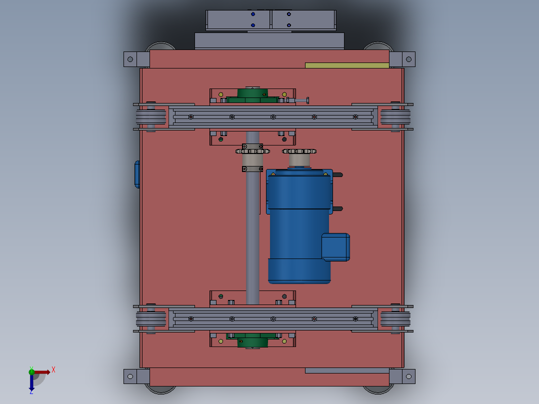 剪叉式升降机 、剪式液压升降机俯视图