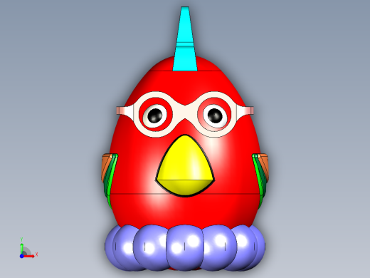 B2004441-GrabCad 鸡玩具前视缩略图