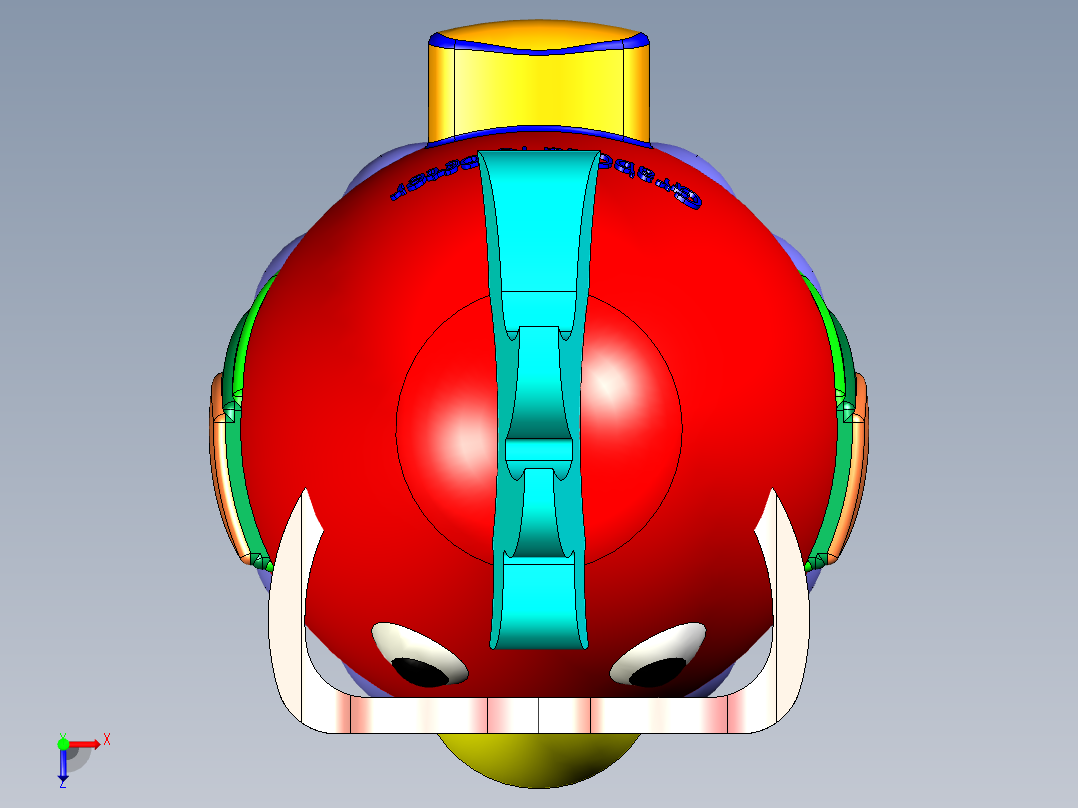 B2004441-GrabCad 鸡玩具俯视图