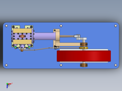蒸汽机simplified-corliss-steam-engine-2837-模型格式为 stp sw俯视缩略图