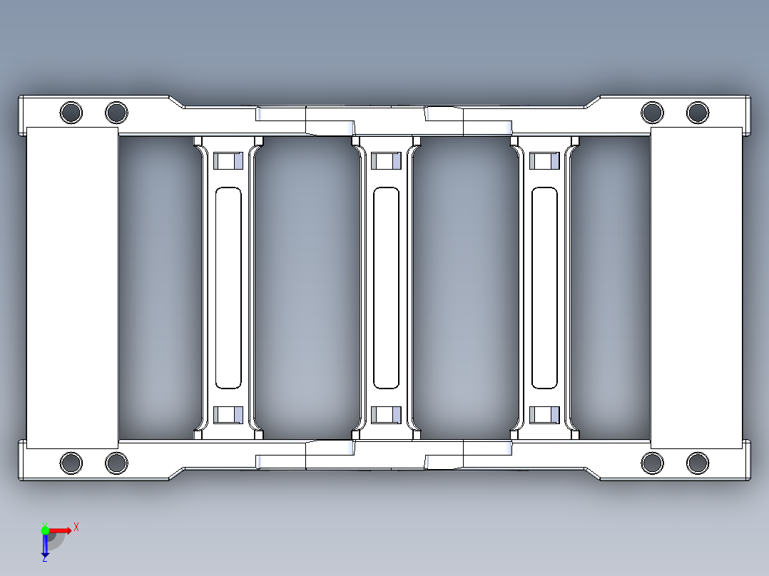 光纤激光器13型枪式系统俯视图