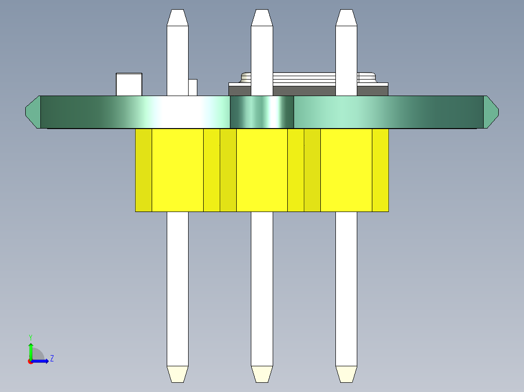 INMP441全向数字麦克风模块模型左视图