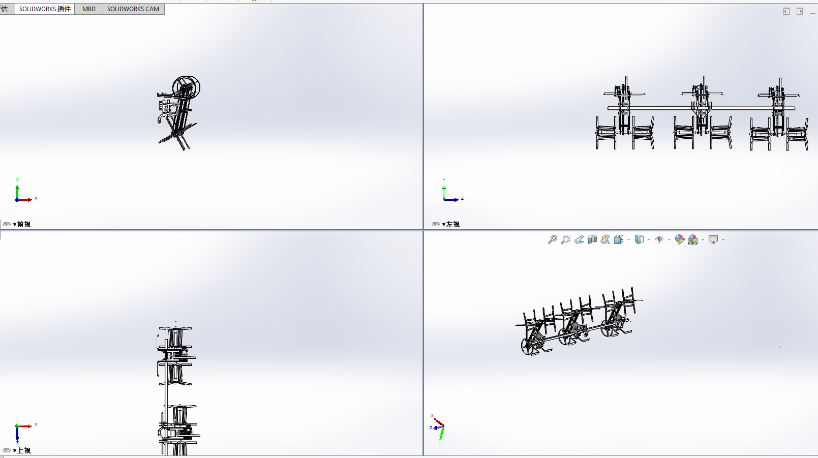 滴灌带回收机的设计含开题、SW三维及6张CAD图