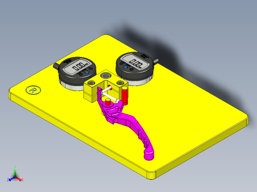 夹具拨盘检查杆制动系统