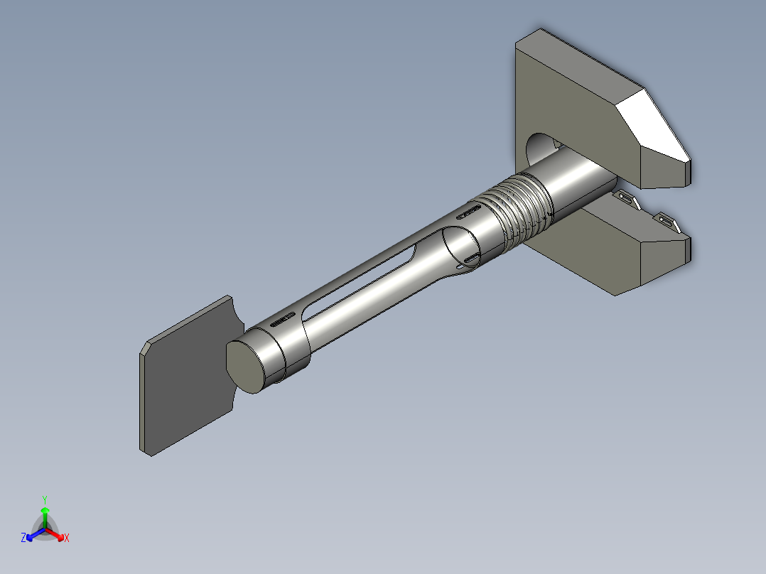 停车柱正等轴测图